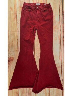 Judy Blue Womens Super Flare Red Jeans 11/30